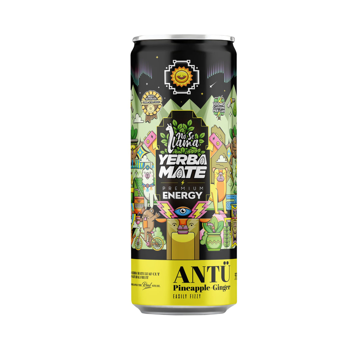 Pineapple &amp; Ginger Yerba Mate Energy Drink