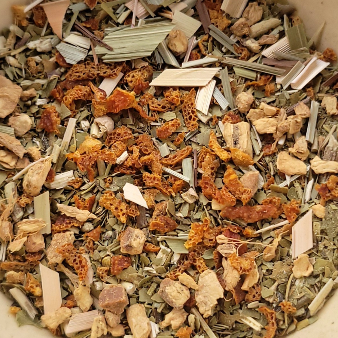 Ginger, orange &amp; lemongrass Yerba Mate Loose Leaf 320g